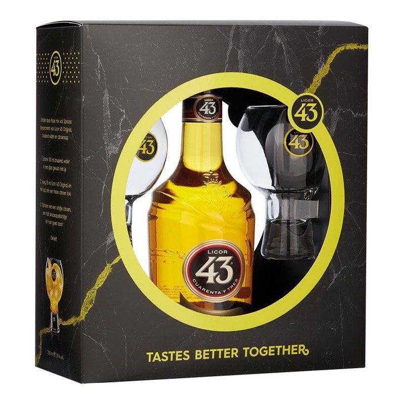 Licor 43 + 2 glazen